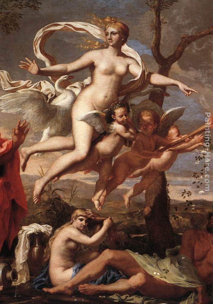 Nicolas Poussin Venus Presenting Arms to Aeneas [detail 1]